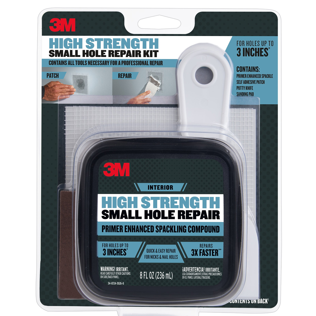 3M 7100203779  8 fl oz Hole Repair Kit - All Industrial Tool Supply